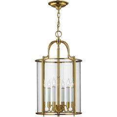 Elstead Lighting Gentry HKGENTRYPLPB lampa wisząca 6x60 W mosiądz