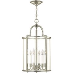 Elstead Lighting Gentry HKGENTRYPLPN lampa wisząca 6x60 W nikiel