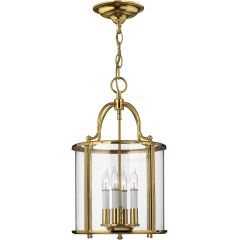 Elstead Lighting Gentry HKGENTRYPMPB lampa wisząca 4x60 W mosiądz