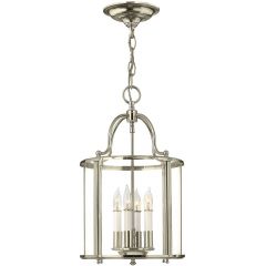 Elstead Lighting Gentry HKGENTRYPMPN lampa wisząca 4x60 W nikiel