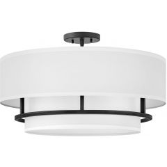 Elstead Lighting Graham HKGRAHAMLBK lampa wisząca 4x40 W biała-czarna