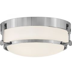 Elstead Lighting Harper HKHARPERFCM plafon 3x60 W biały-chrom