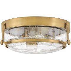 Elstead Lighting Harper HKHARPERFHBCS plafon 3x60 W mosiądz-przezroczysty