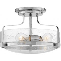 Elstead Lighting Harper HKHARPERSFSCMCS lampa podsufitowa 3x60 W chrom-przezroczysta