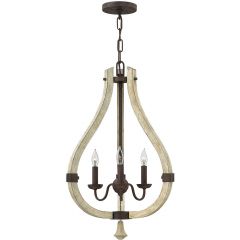Elstead Lighting Middlefield HKMIDDLEFIELD3 lampa wisząca 3x60 W żelazo