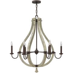 Elstead Lighting Middlefield HKMIDDLEFIELD6 lampa wisząca 6x60 W żelazo
