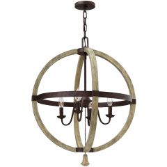 Elstead Lighting Middlefield HKMIDDLEFIELDP4 lampa wisząca 4x60 W żelazo
