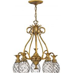 Elstead Lighting Plantation HKPLANTATION5BB lampa wisząca 5x60 W mosiądz