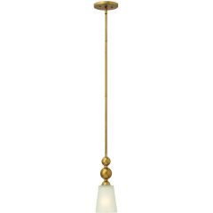Elstead Lighting Zelda HKZELDAPAVS lampa wisząca 1x60 W mosiądz