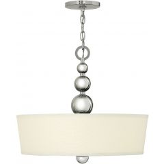 Elstead Lighting Zelda HKZELDAPBPN lampa wisząca 3x60 W nikiel
