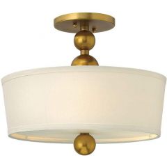 Elstead Lighting Zelda HKZELDASFVS lampa podsufitowa 3x60 W mosiądz