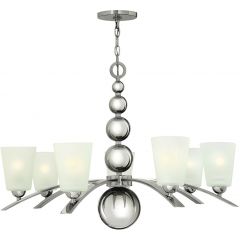 Elstead Lighting Zelda HKZELDA7PN lampa wisząca x60 W nikiel