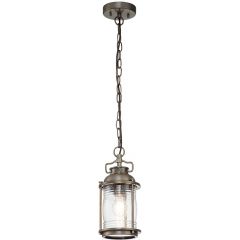 Elstead Lighting Ashland Bay KLASHLANDBAY8SBU lampa wisząca 1x60 W brązowa