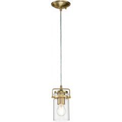 Elstead Lighting Brinley KLBRINLEYMPBB lampa wisząca 1x60 W mosiądz