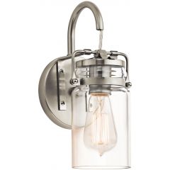 Elstead Lighting Brinley KLBRINLEY1NI kinkiet 1x60 W nikiel