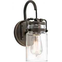 Elstead Lighting Brinley KLBRINLEY1OZ kinkiet 1x60 W brązowy