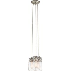 Elstead Lighting Brinley KLBRINLEY3NI lampa wisząca 3x60 W nikiel