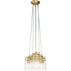 Elstead Lighting Brinley KLBRINLEY6BB lampa wisząca 6x60 W mosiądz