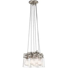 Elstead Lighting Brinley KLBRINLEY6NI lampa wisząca 6x60 W nikiel