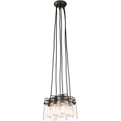 Elstead Lighting Brinley KLBRINLEY6OZ lampa wisząca 6x60 W brązowa