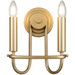 Elstead Lighting Capitol Hill KLCAPITOLHILL2PNBR kinkiet 2x40 W mosiądz