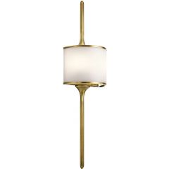 Elstead Lighting Mona KLMONALNBR kinkiet 2x3 W mosiądz