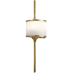Elstead Lighting Mona KLMONASNBR kinkiet 2x3 W mosiądz