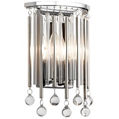 Elstead Lighting Piper KLPIPER2PC kinkiet 2x60 W chrom