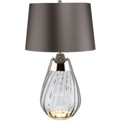 Elstead Lighting Lena LENATLSSMOKE lampa stołowa 1x60 W szara