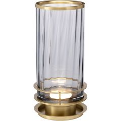Quintiesse Arno QNARNOSMOKEAB lampa stołowa 1x9 W przydymiona-mosiądz