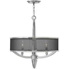 Quintiesse Ascher QNASCHER3P lampa wisząca 3x60 W czarna-nikiel