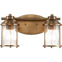 Quintiesse Ashland Bay QNASHLANDBAY2NBRBATH kinkiet 2x60 W mosiądz