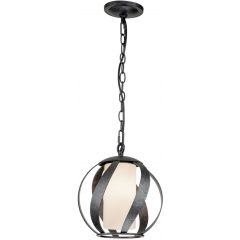 Quintiesse Blacksmith QNBLACKSMITHPOBK lampa wisząca 1x40 W czarna-opal