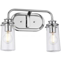 Quintiesse Braelyn QNBRAELYN2PC kinkiet 2x40 W chrom-przezroczysty