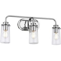 Quintiesse Braelyn QNBRAELYN3PC kinkiet 3x40 W chrom-przezroczysty
