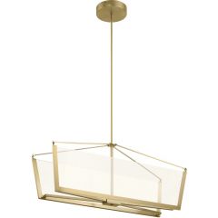 Quintiesse Calters QNCALTERSISLECG lampa wisząca 1x50.8 W złota