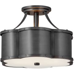 Quintiesse Chance QNCHANCESFSBLB lampa podsufitowa 2x60 W czarna