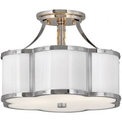 Quintiesse Chance QNCHANCESFSPN lampa podsufitowa 2x60 W nikiel