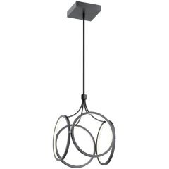 Quintiesse Ciri QNCIRIPMBK lampa wisząca 1x45 W czarna