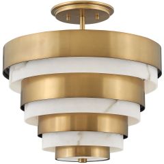 Quintiesse Echelon QNECHELONSF lampa podsufitowa 3x40 W mosiądz