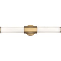 Quintiesse Facet QNFACETLED2HBBATH kinkiet 2x12 W mosiądz-opal