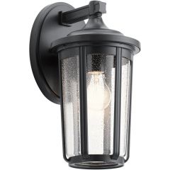 Quintiesse Fairfield QNFAIRFIELDLBK kinkiet zewnętrzny 1x60 W czarny-przezroczysty
