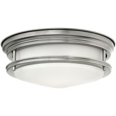 Quintiesse Hadrian QNHADRIANFSANOPAL lampa podsufitowa 2x40 W szkło opalizowane-nikiel