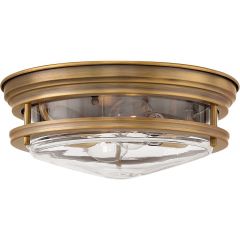 Quintiesse Hadrian QNHADRIANFSBRCLEAR lampa podsufitowa 2x40 W przezroczysta-brązowa