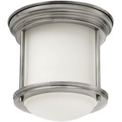 Quintiesse Hadrian QNHADRIANMINIFANOPAL lampa podsufitowa 1x60 W szkło opalizowane-nikiel