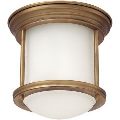 Quintiesse Hadrian QNHADRIANMINIFBROPAL lampa podsufitowa 1x60 W szkło opalizowane-brązowa