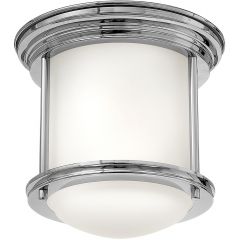 Quintiesse Hadrian QNHADRIANMINIFCMOPAL lampa podsufitowa 1x60 W chrom-szkło opalizowane