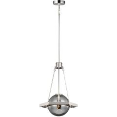 Quintiesse Harper QNHARPER1P lampa wisząca 1x60 W przydymiona-nikiel
