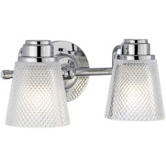 Quintiesse Hudson QNHUDSON2BATH kinkiet 2x3 W chrom-przezroczysty