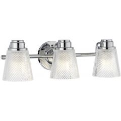 Quintiesse Hudson QNHUDSON3BATH kinkiet 3x3 W chrom-przezroczysty